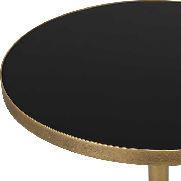 Comet - Geometric Accent Table - Bronze