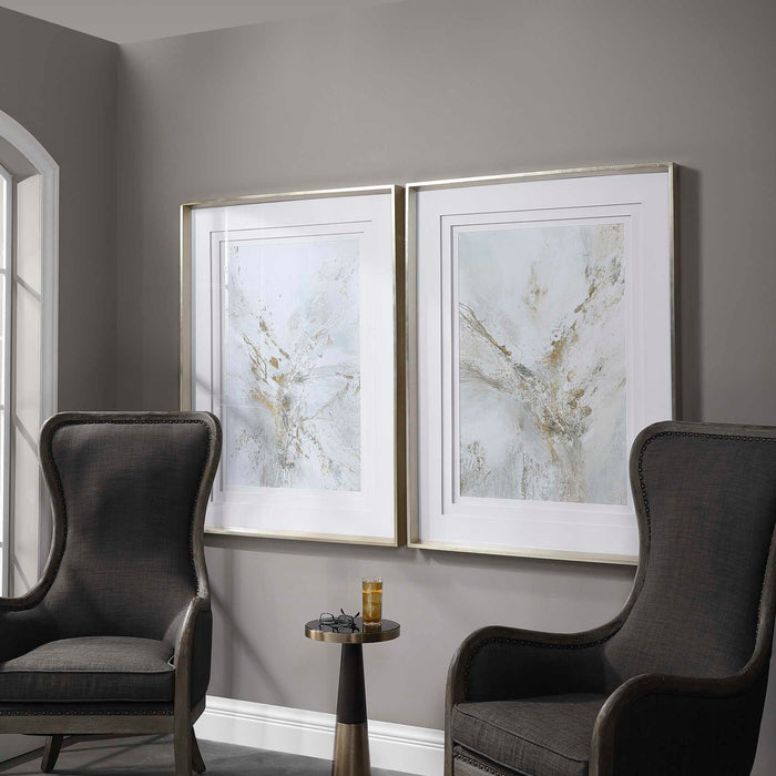 Ethos - Framed Abstract Print - Gold