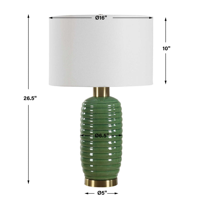 Table Lamp - Olive Green