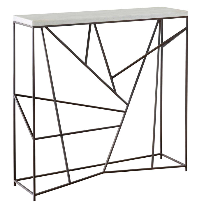Pick Up Sticks - Console Table - Bronze / White