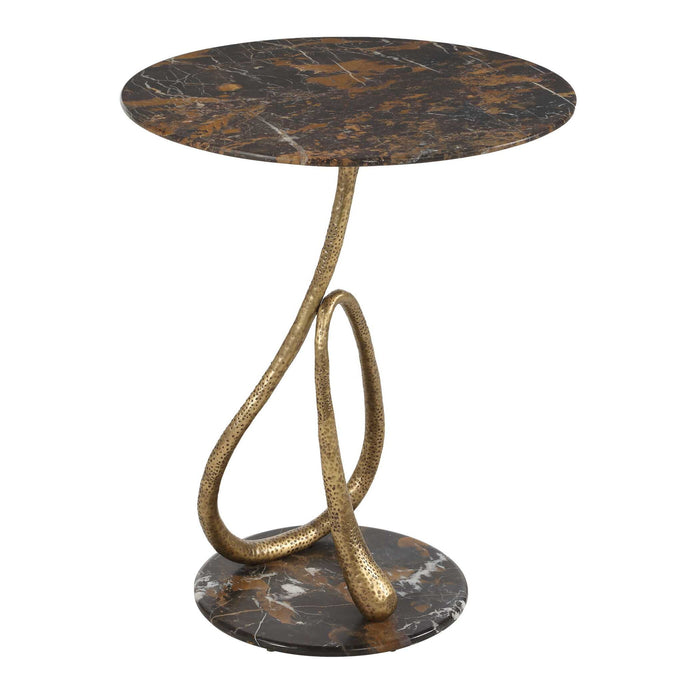 Lariat - Accent Table - Black / Brown