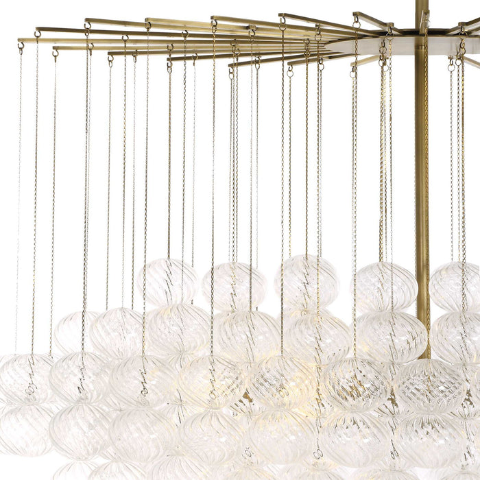 Bubbles - 6 Light Chandelier - Brass
