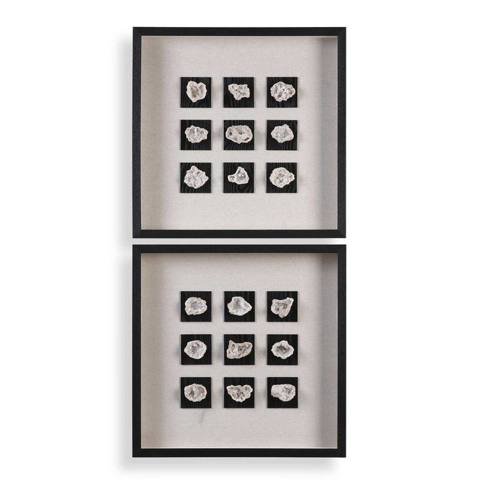 Geode - Linen Shadow Box - Black