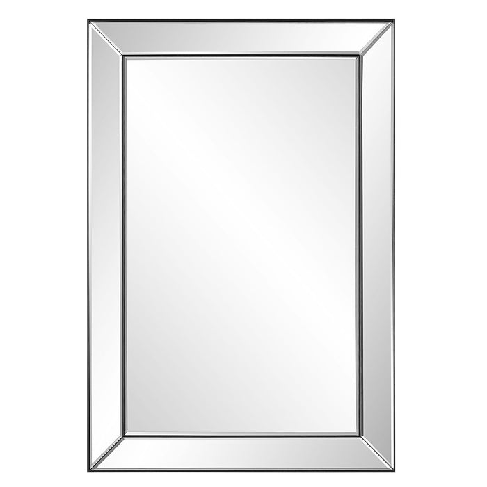 Elegant Rectangular Mirror - Dark Bronze