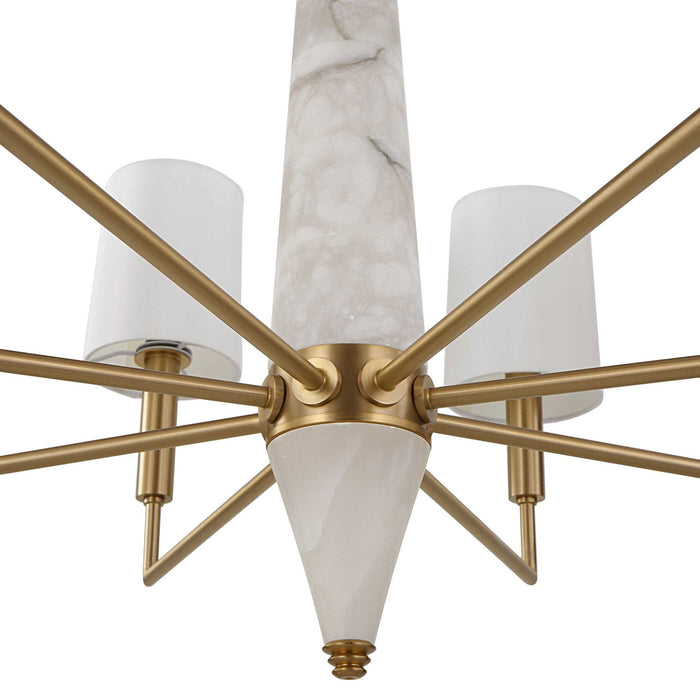 Gathering - 8 Light Chandelier - Brass