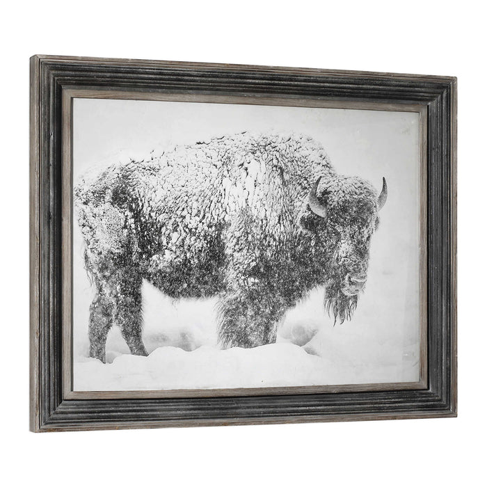 In The Storm - Framed Print - Black / White / Woodtone