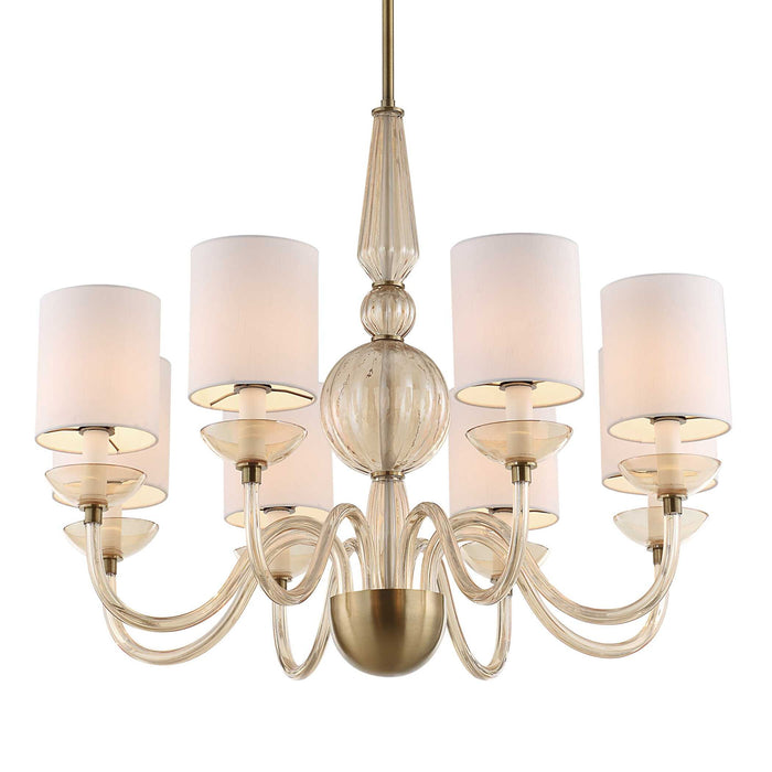 Palazzo - 8 Light Chandelier - Brass / Yellow