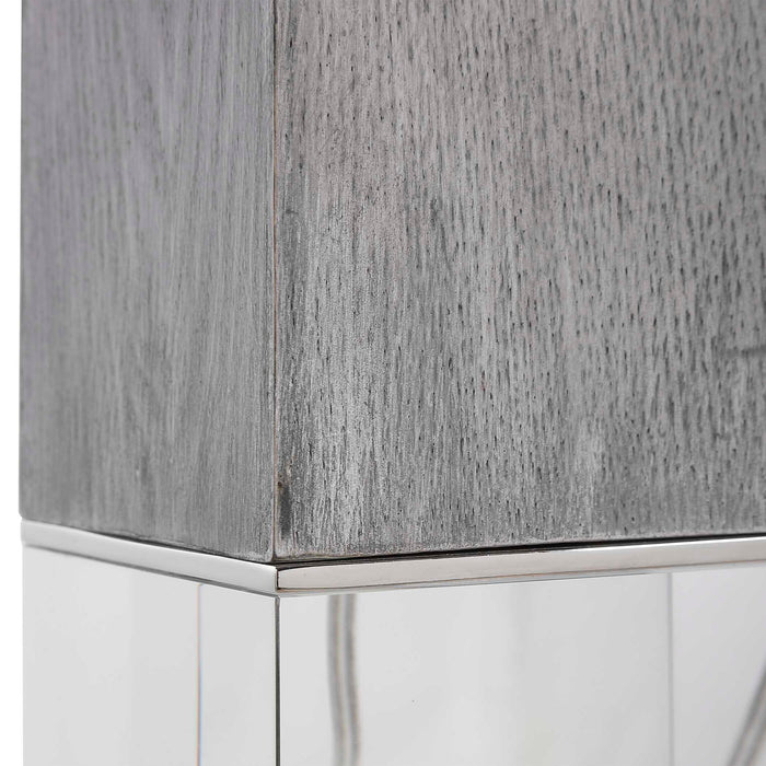 Cordata - Modern Lodge Table Lamp - Pearl Silver