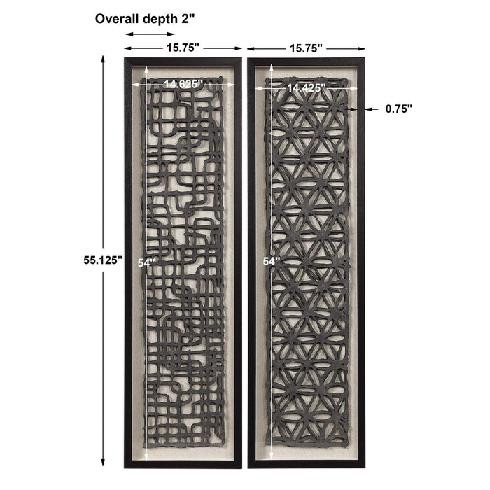 Caroni - Shadow Boxes (Set of 2) - Black / Brown