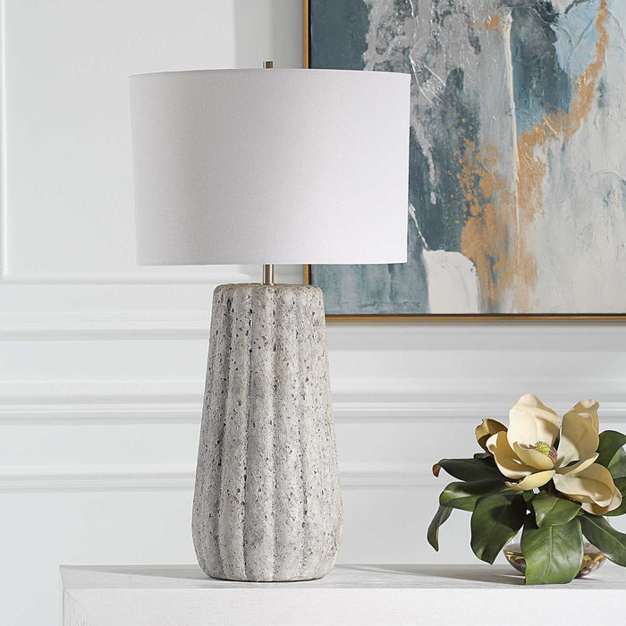 Ceramic Table Lamp - Dark Gray