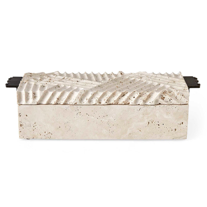 Diagram - Travertine Box - Bronze / Brown