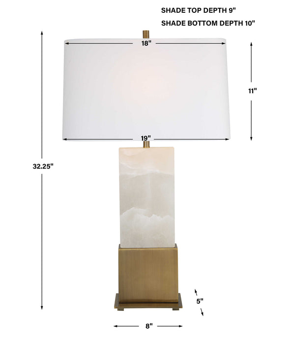 On A Cloud - Table Lamp - Brass / White