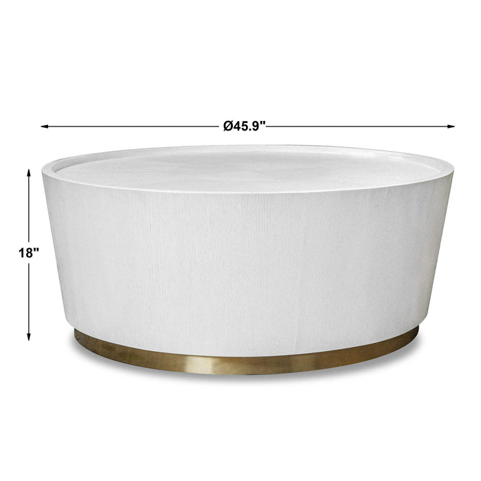 Cask - Coffee Table - White