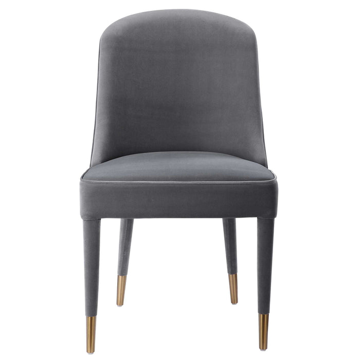 Brie - Armless Chair (Set of 2) - Gray
