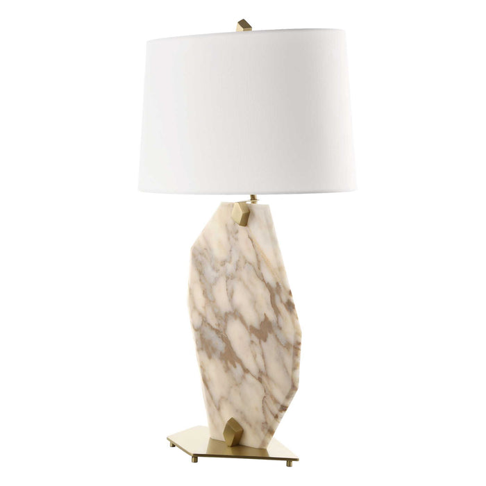 Pentagonal - Table Lamp - Gold / White