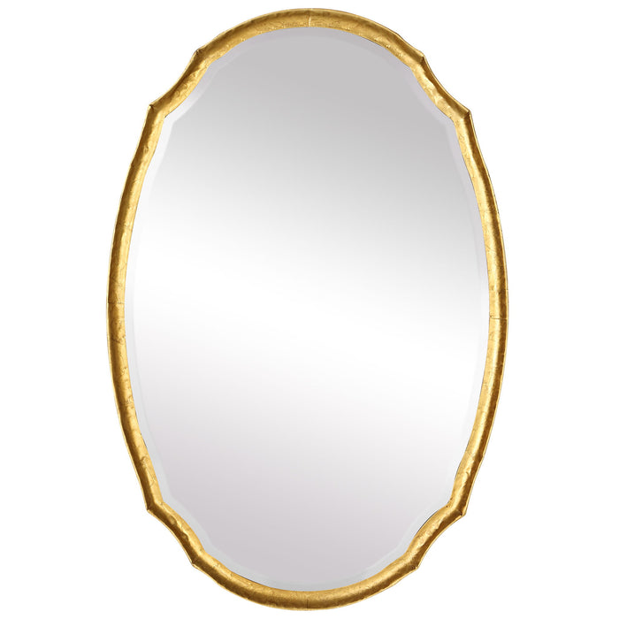 Mirror - Lightly Antiqued Gold