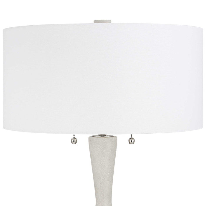 Sharma - Stone Table Lamp - White