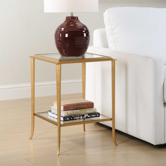 Accent End Table - Gold