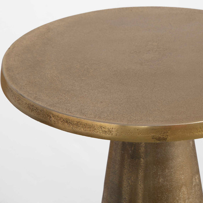 Accent Table - Antique Brass