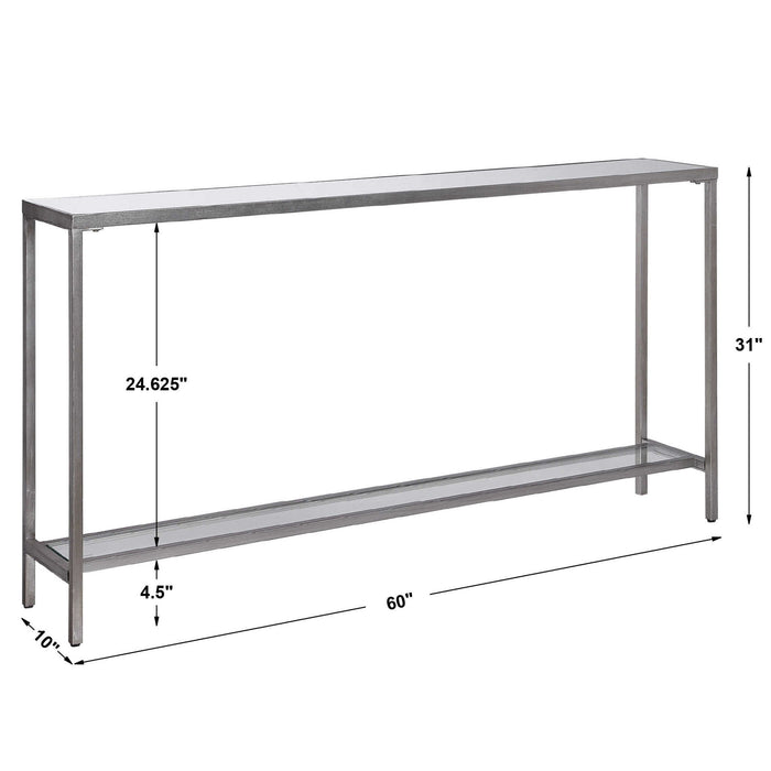 Hayley - Console Table - Silver