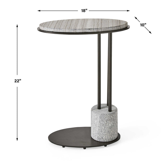 Strut - Accent Table - Black / Bronze