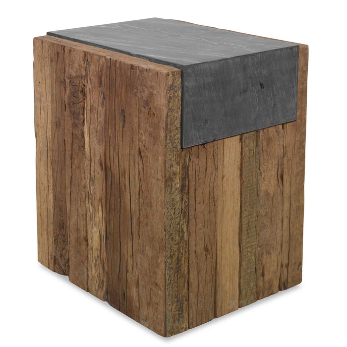 Jonah - Side Table - Black / Brown