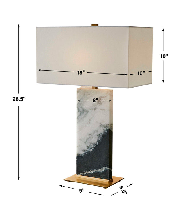 Panda - Table Lamp - Black / Brass / White