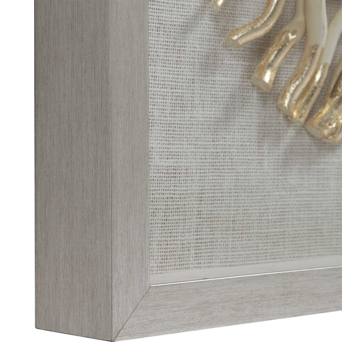 Leone - Shadow Boxes (Set of 2) - Brown / Gold / Silver