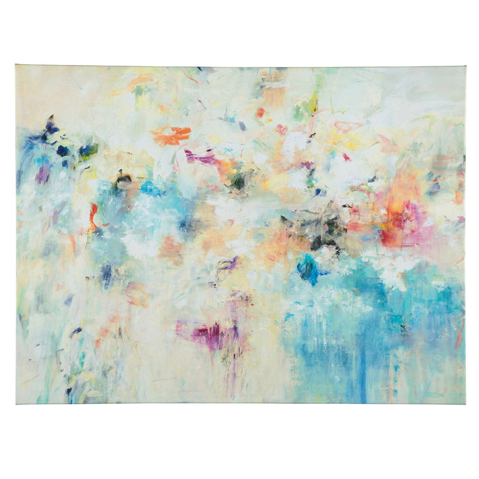 40" Frameless Giclee On Canvas - Blue