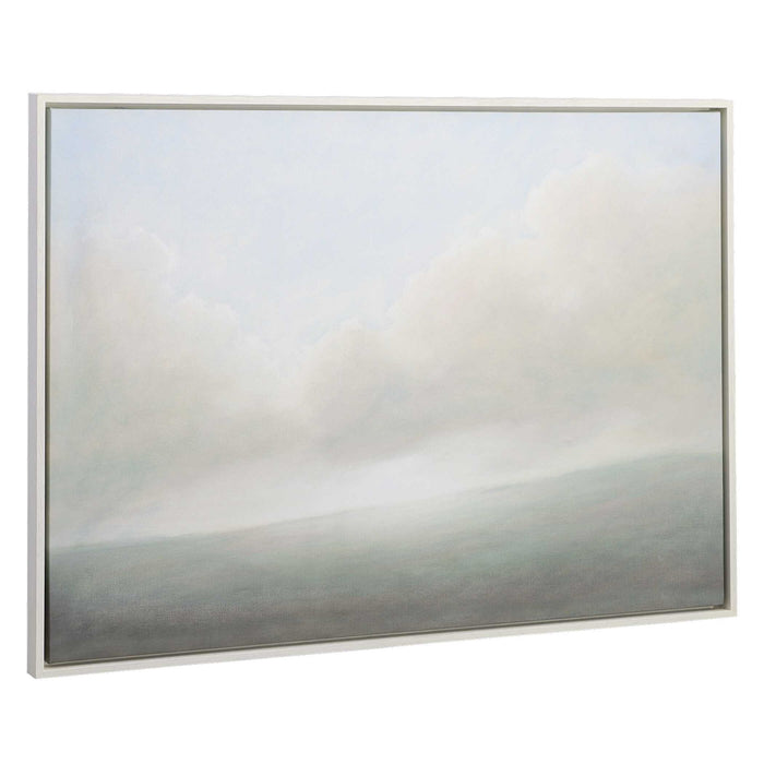 Aurora - Framed Canvas - Blue / Green / White