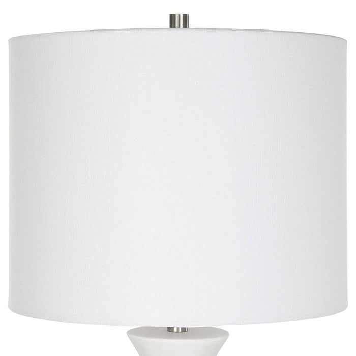 Fountain - Marble Buffet Lamp - White