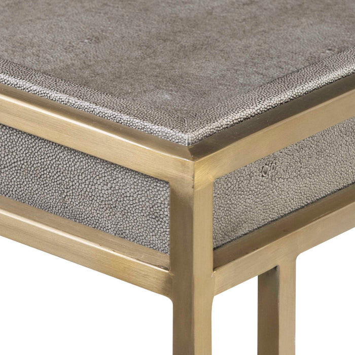 Cardew - Modern Console Table - Pearl Silver & Gold