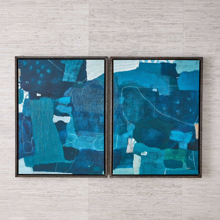 Wait Until Dusk - Framed Canvas Diptych (Set of 2)
