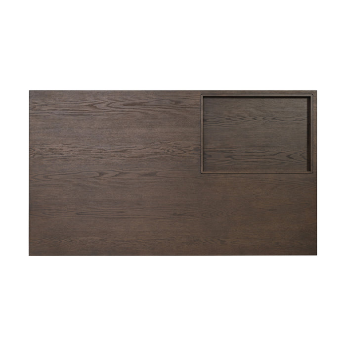 Athens - Rectangular Coffee Table With Casters - Chocolate Brown
