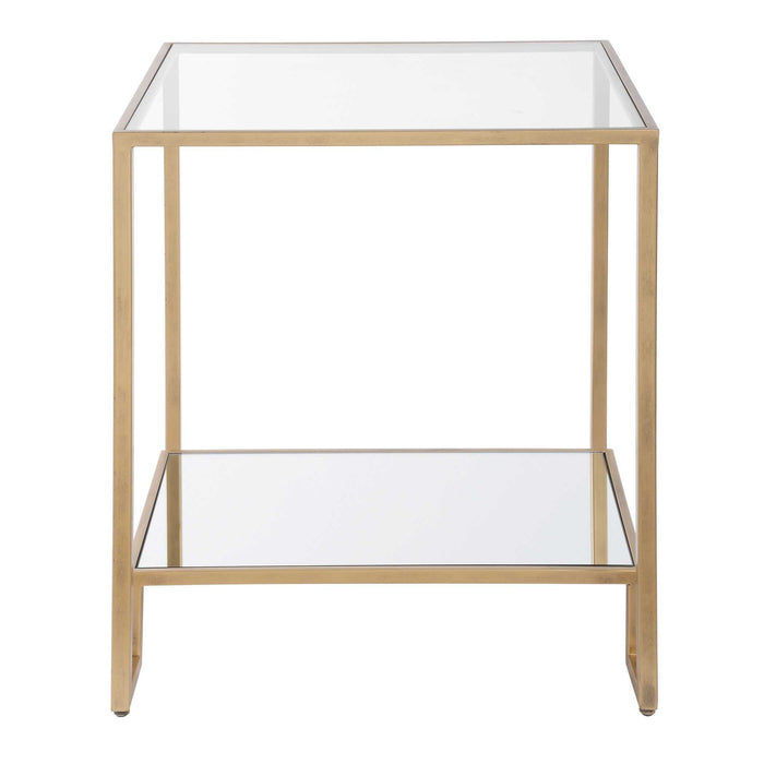 Accent End Table - Antique Gold