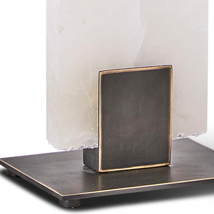 Clamp - Table Lamp - Bronze / White