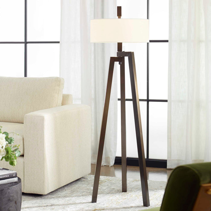 Mondovi - Modern Floor Lamp - Dark Brown
