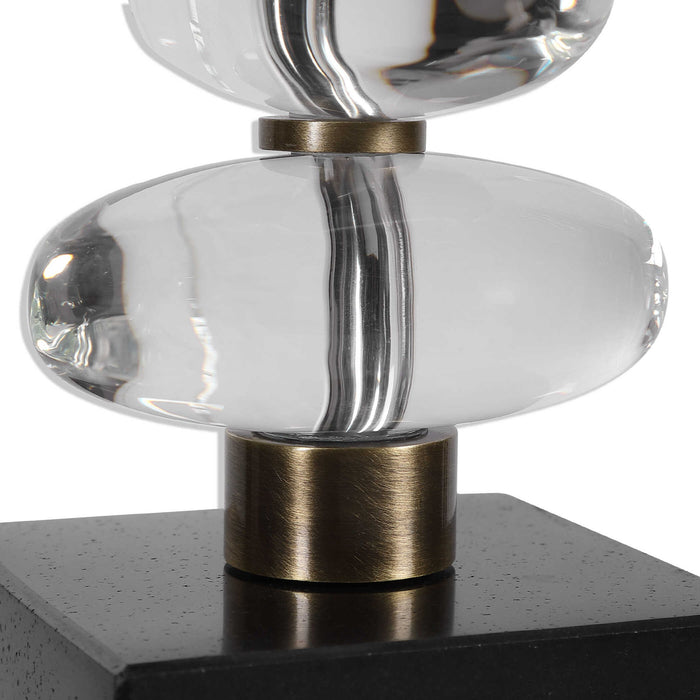 Edine - Buffet Lamp - Black / Brass / Brown