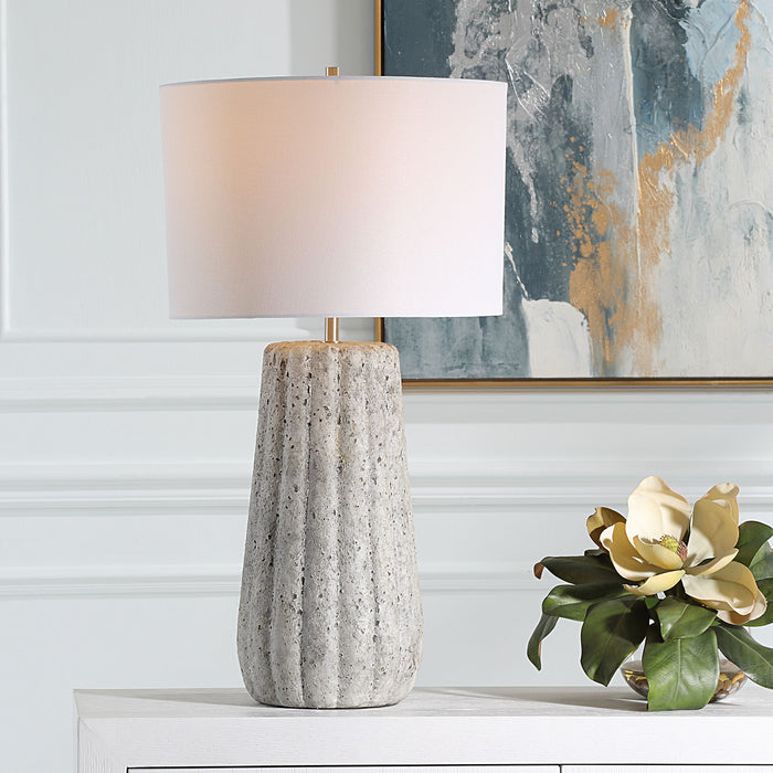 Ceramic Table Lamp - Dark Gray