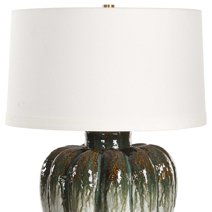 Squash - Table Lamp - Green / White