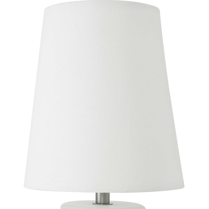 Alabaster Torch - 1 Light Sconce - Brass / White