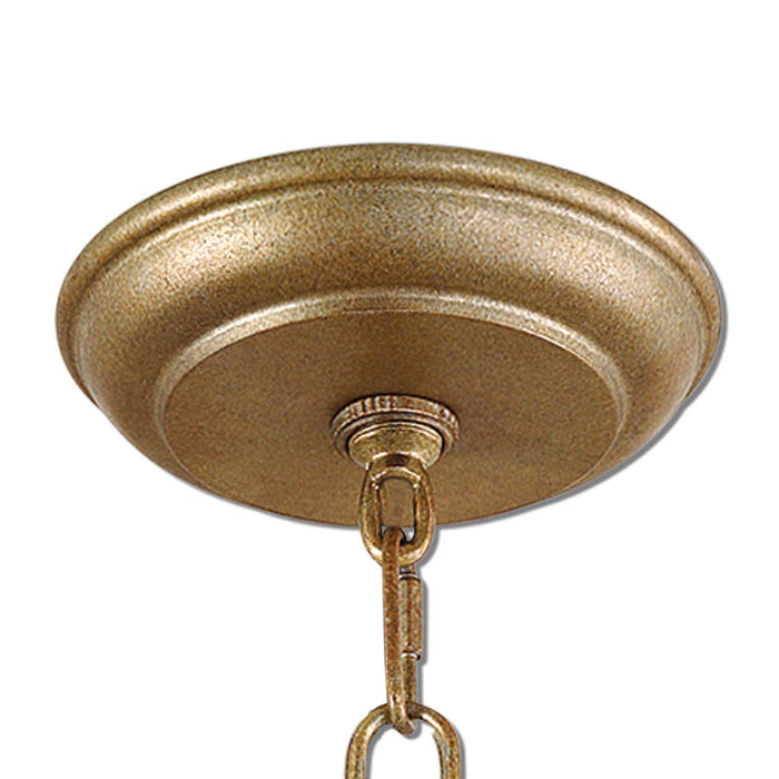 Alenya - 6 Light Shade Chandelier - Gold