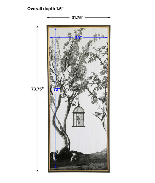 Woodland Songbird - Framed Print - Left