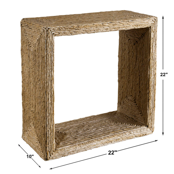Rora - Woven Accent Table - Light Brown