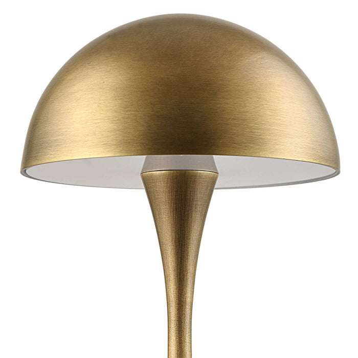 Hard Hat - Rechargeable Mini Lamp - Brass / Brown
