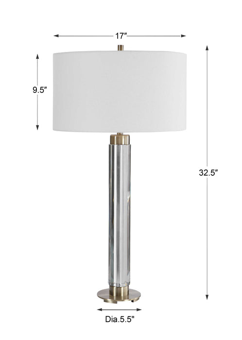 Davies - Modern Table Lamp - Pearl Silver