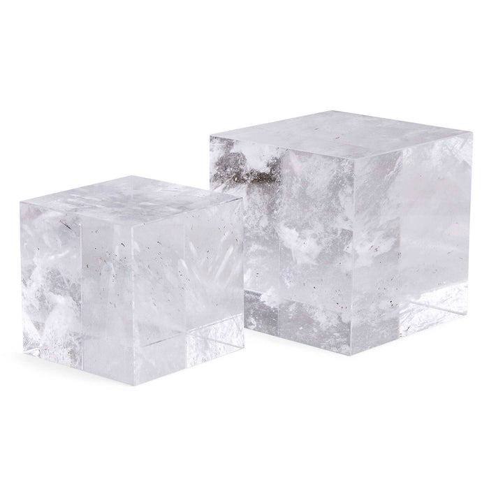 Cube Risers - Sculptures (Set of 2) - Manmade Quartz