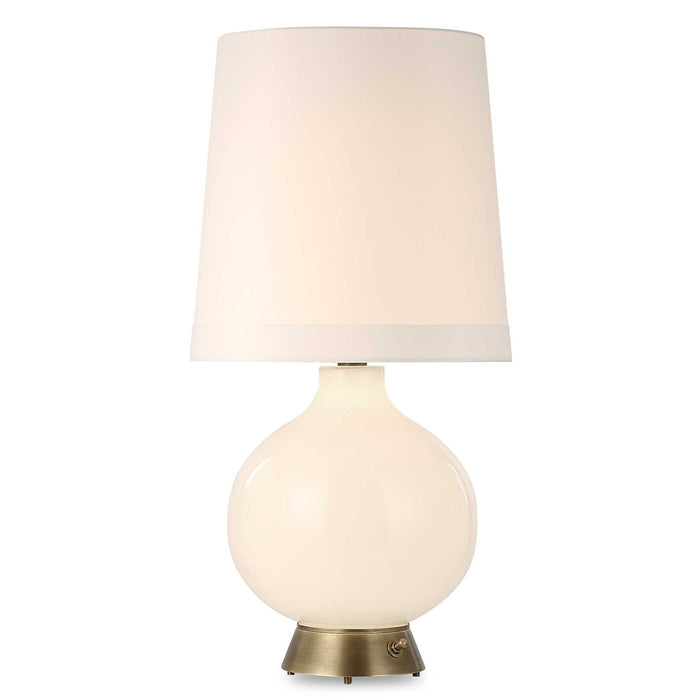 Full Moon - Table Lamp - Brass / Gold / White