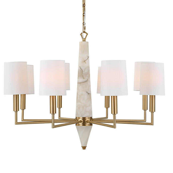 Gathering - 8 Light Chandelier - Brass