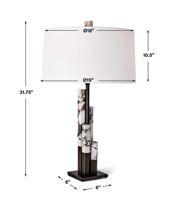 Metropolis - Table Lamp - Bronze / White
